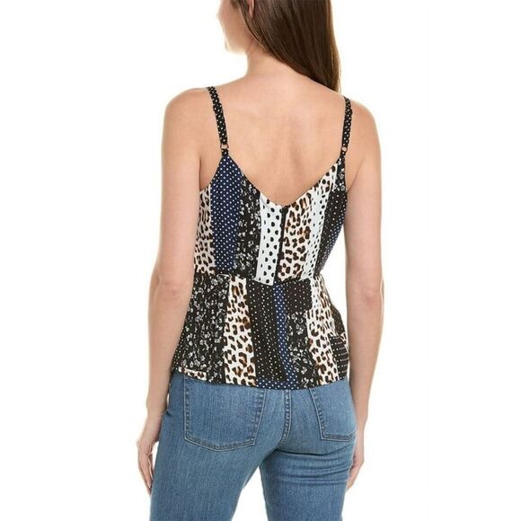 Cabi Crossover Cami Polka dot & animal print Size 8 EUC - Picture 3 of 9